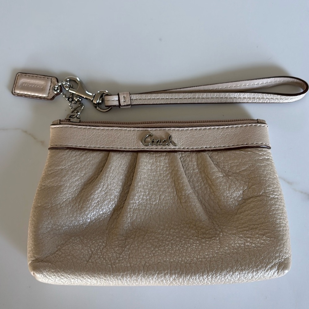 Coach Leather Wristlet
